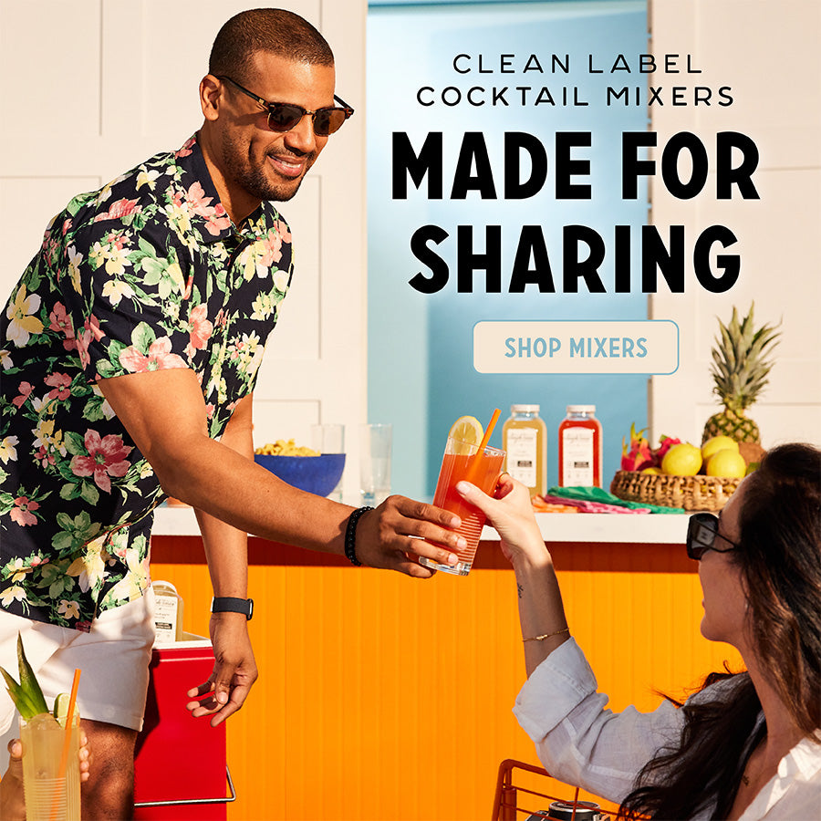 Clean label cocktail mixers made for sharing 