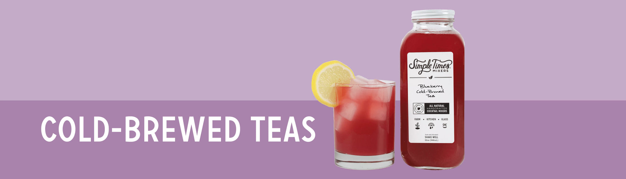 Cold-Brewed Teas Cocktail Mixer Collection