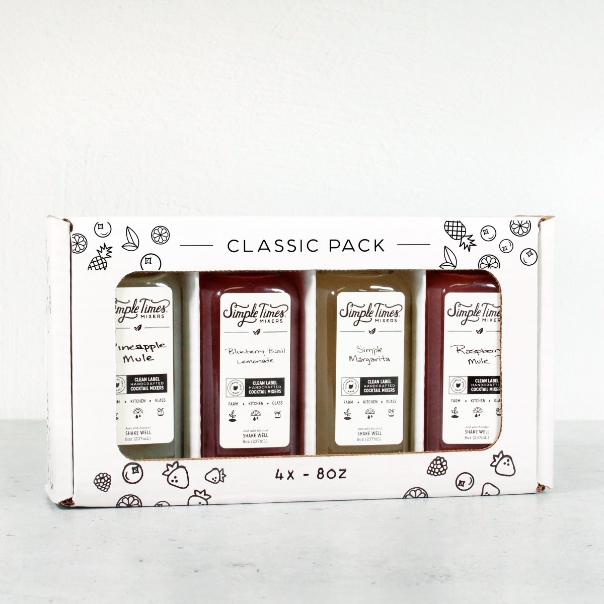 Cocktail Mixers - Alcohol Mixers - Simple Times Mixers - Classics 4 - Pack