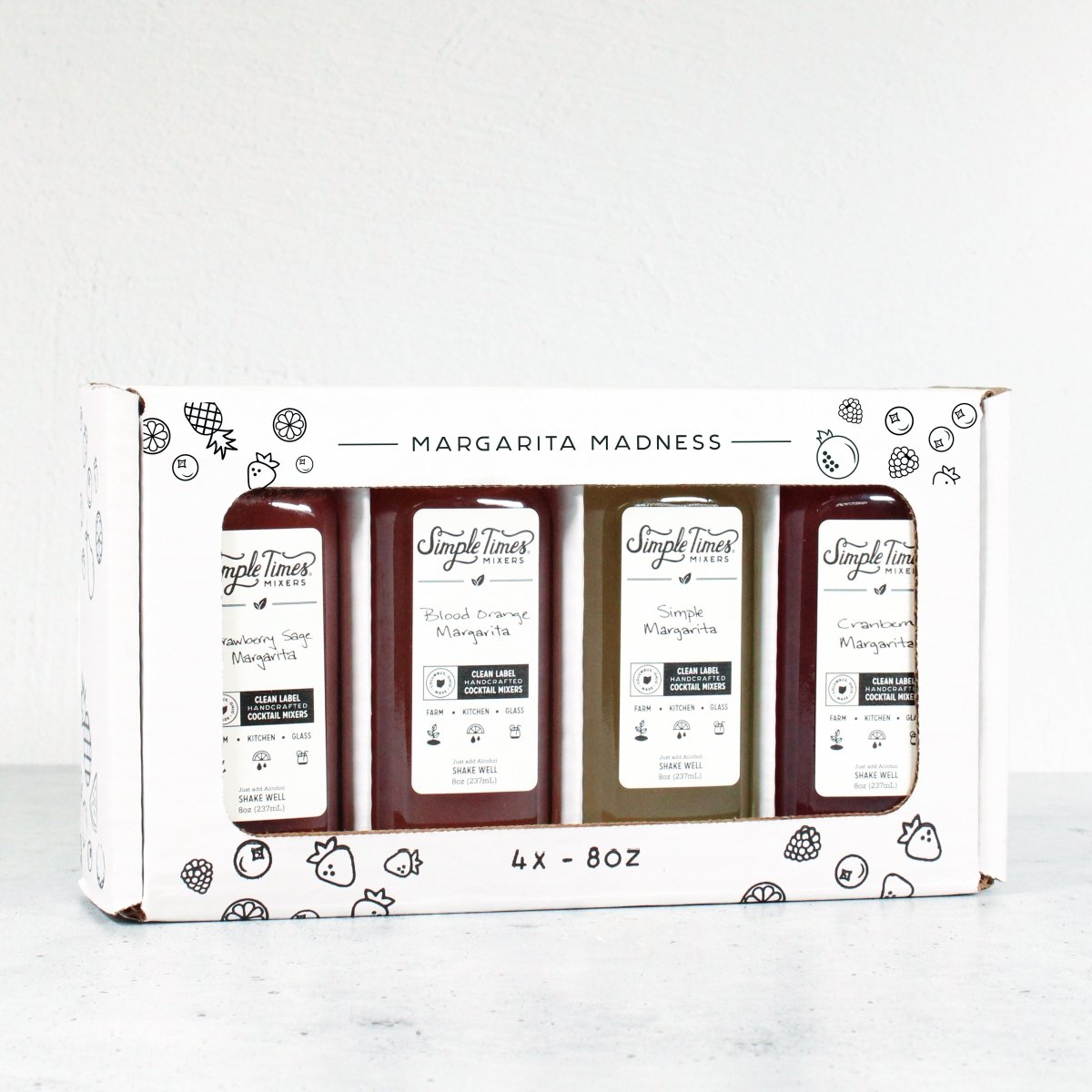 Cocktail Mixers - Alcohol Mixers - Simple Times Mixers - Margarita Madness 4 - Pack