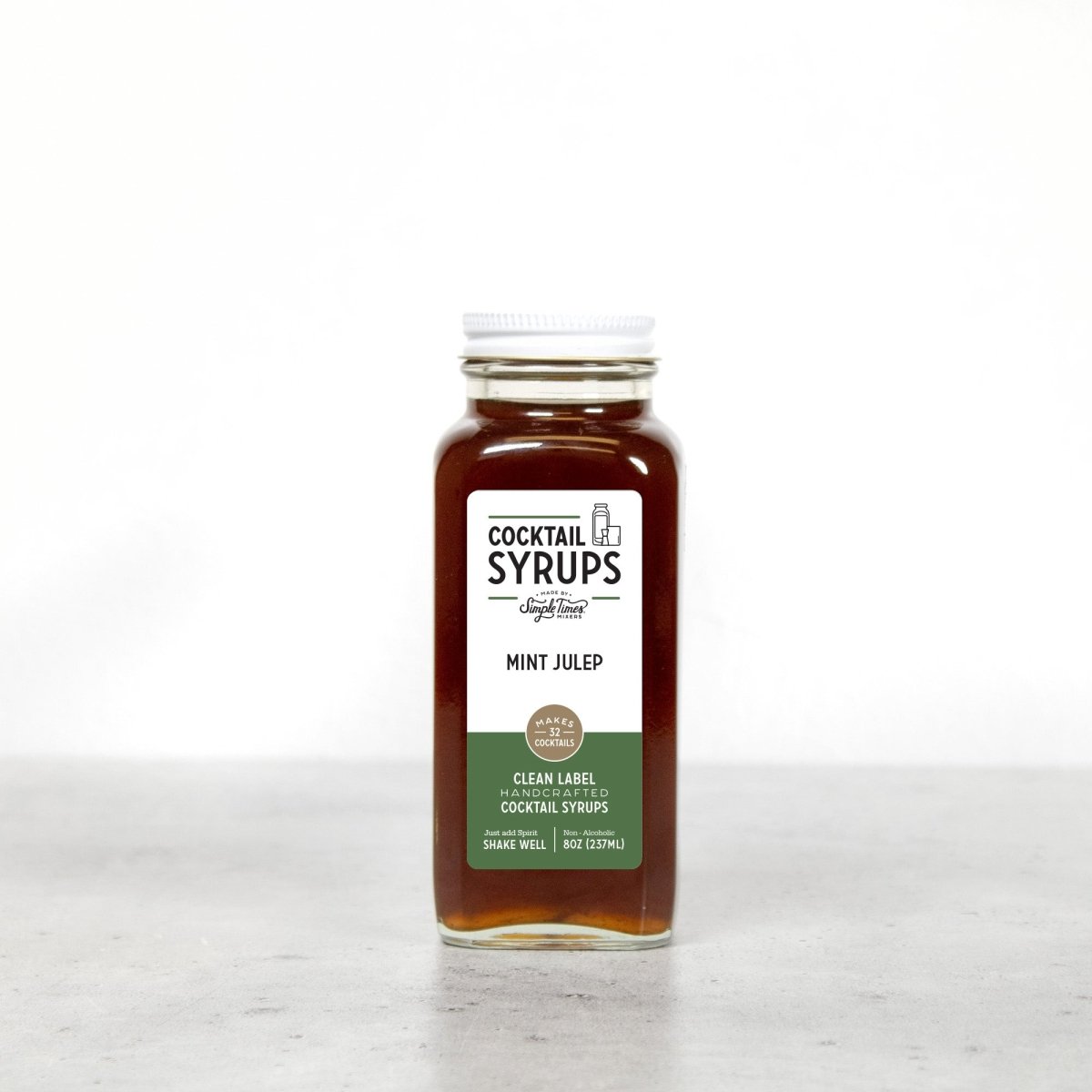 Cocktail Mixers - Alcohol Mixers - Simple Times Mixers - Mint Julep Cocktail Syrup